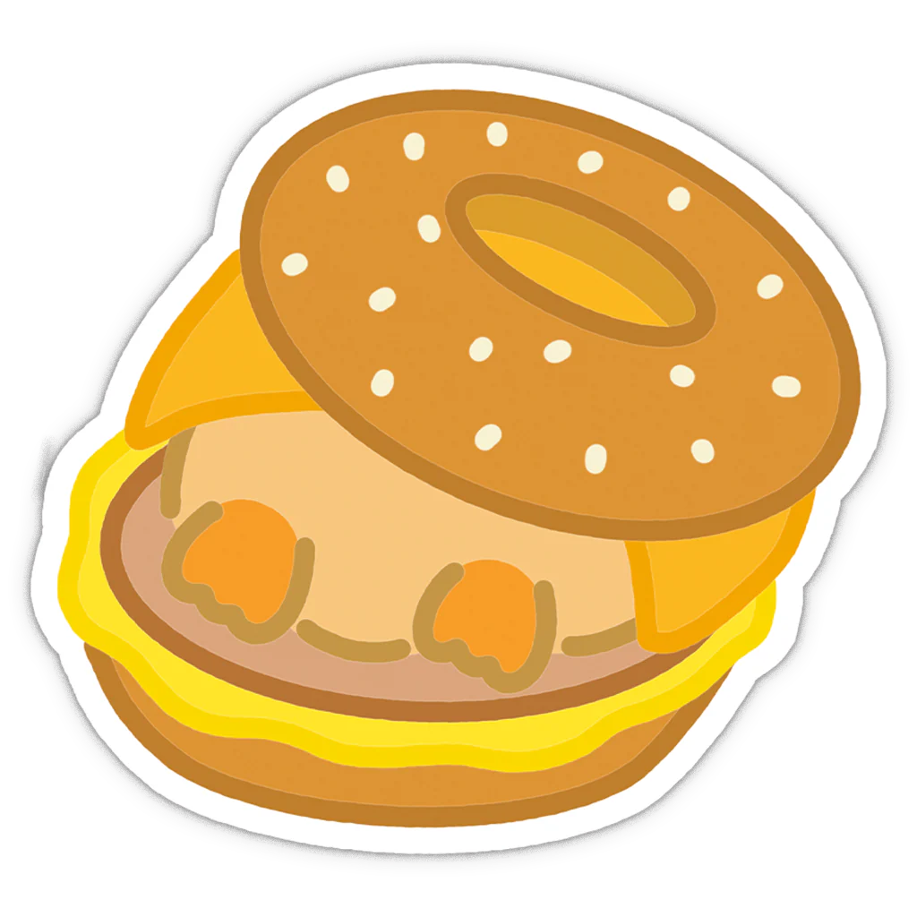 Breakfast Time Vinyl Sticker