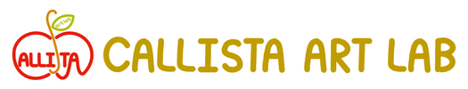 Logo of Callista Art Lab with a stylized apple and text.