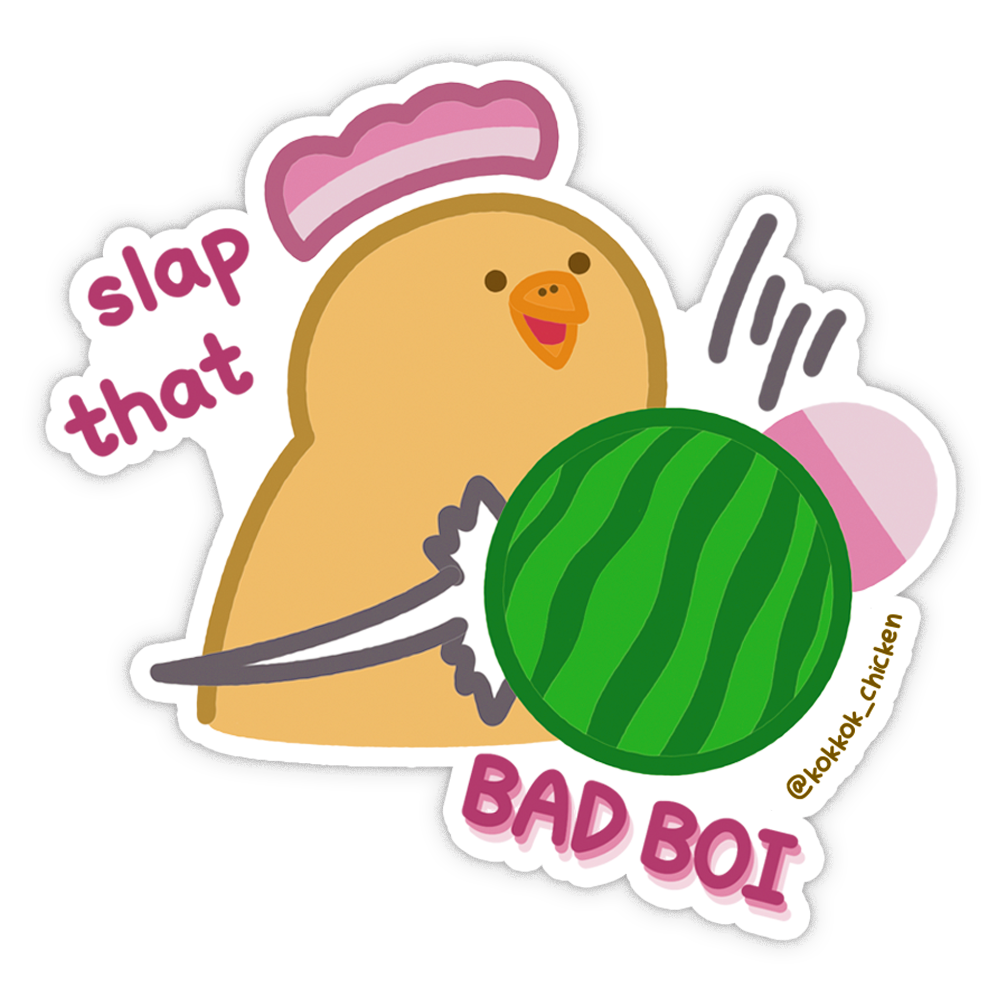 Slap That Bad Boi Vinyl Sticker