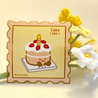 Cake Gold Vinyl Sticker