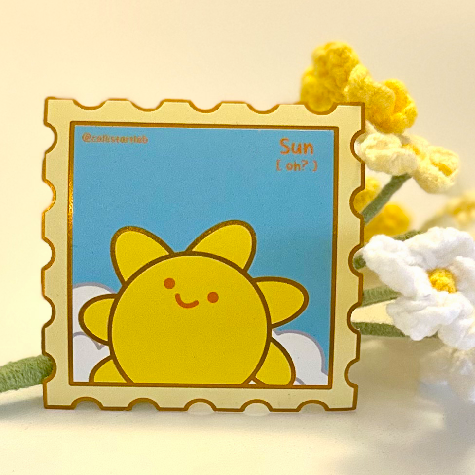 Sun Gold Vinyl Sticker