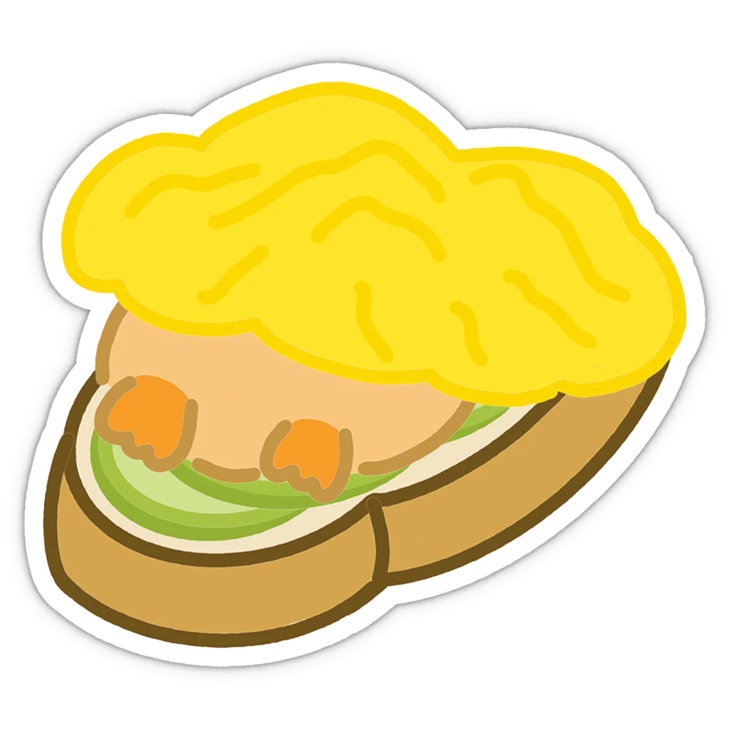 Breakfast Time Vinyl Sticker