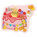Birthday Cake Vinyl Sticker