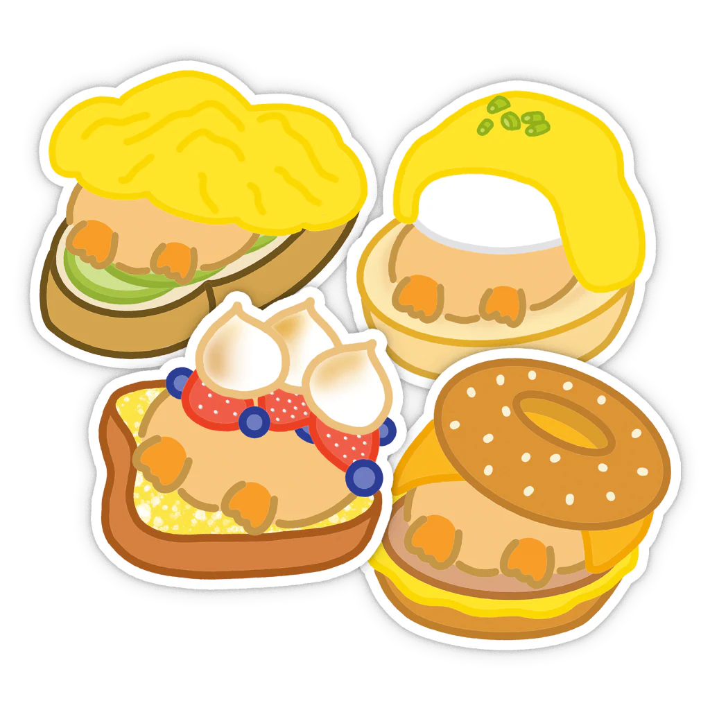 Breakfast Time Vinyl Sticker