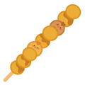 Long Fishball Sticker