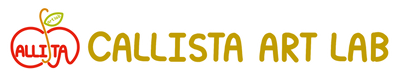 Logo of Callista Art Lab with a stylized apple and text.
