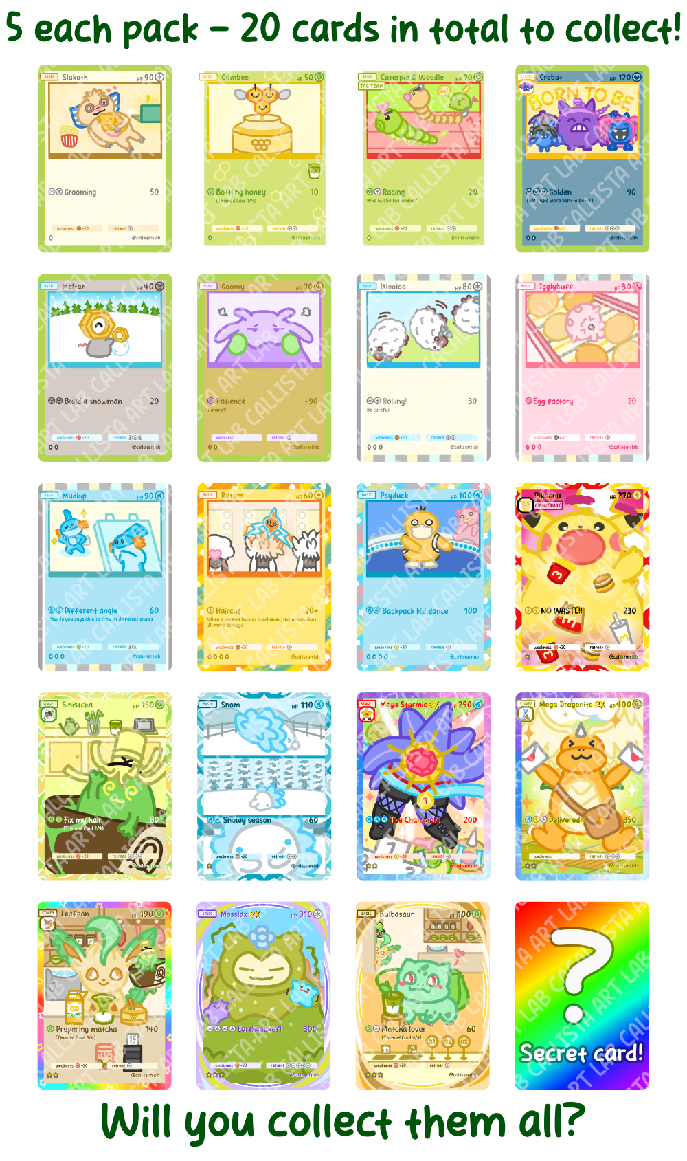 Leafy Café Card Pack